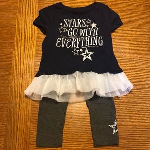 Dallas Cowboys Toddler Girls Outfit